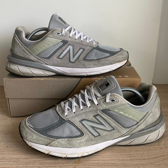 New Balance 990 MADE IN USA Grey/White Men Sneakers- SZ 12 main image 9